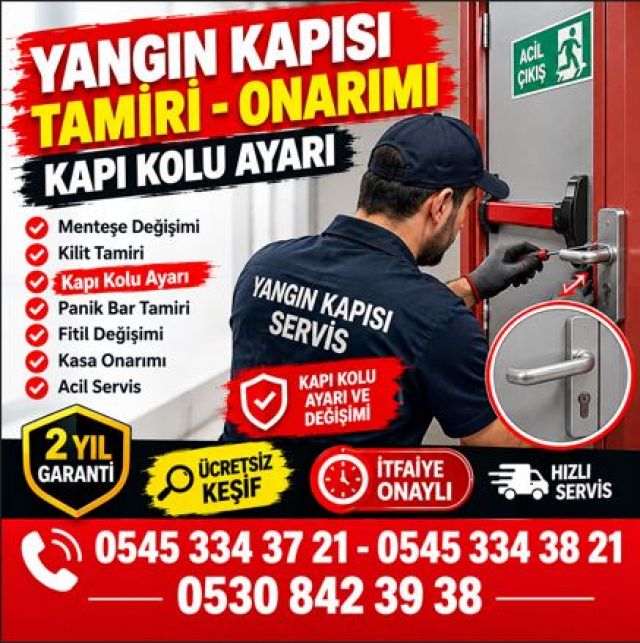 Üsküdar Yangın Kapısı Bakım ve Onarım Hizmeti